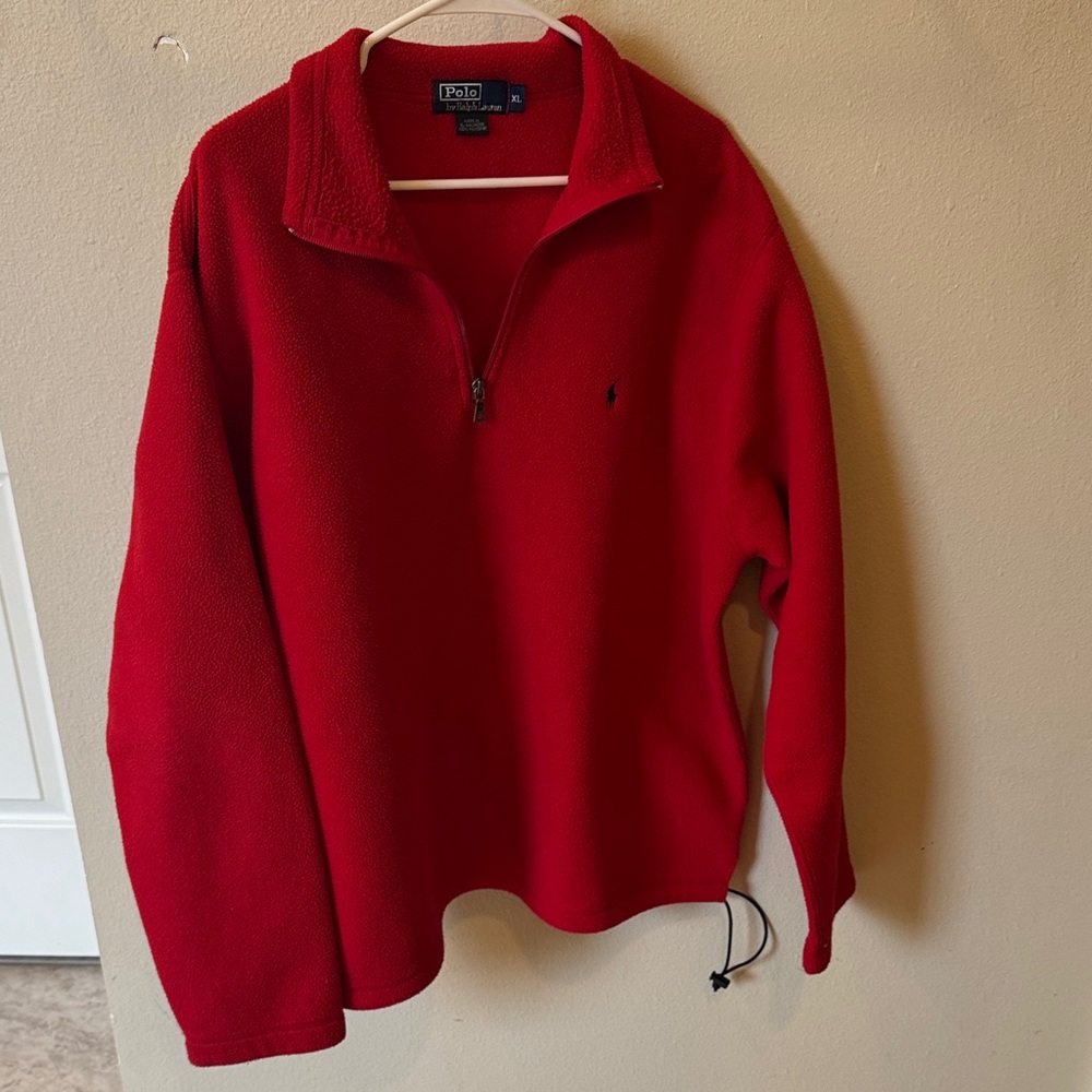 Polo by Ralph Lauren Men's Red Quarter Zip
